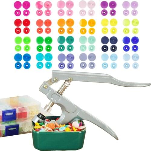 The manual button snap fastener installation tools kit T3 T5 T8 resin hand pressure clamp suit hidden-interlocking energy saving