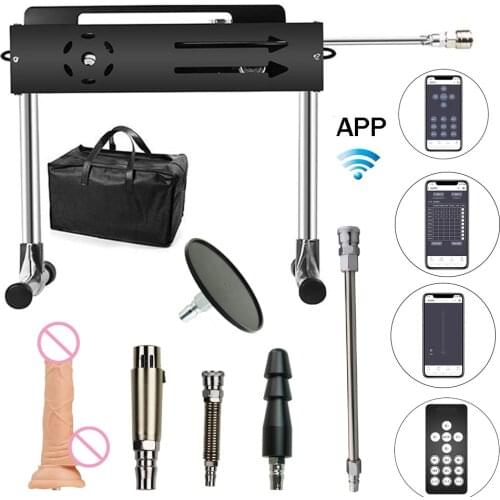 FREDORCH New Sex Machine, App Control 120W Turbo Gear Power Love machine with Dildo for adults Masturbation,1-15cm strocke sex