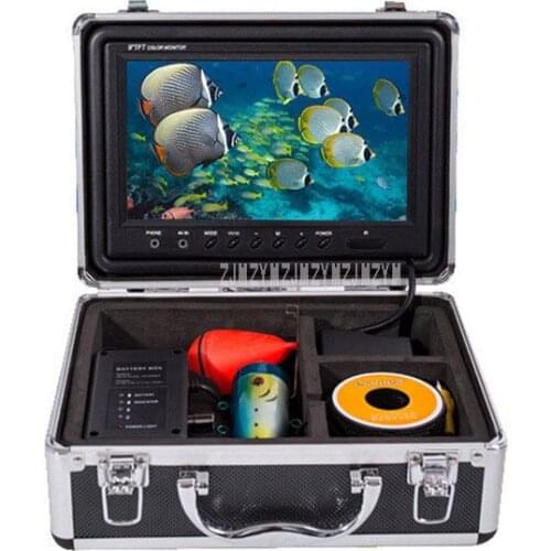 15M Deeper Fish Finder Underwater Fishing Camera 7" LCD Display HD Wide Angle Camera AntiSunshine Shielf 4500mA Battery FY-WF01