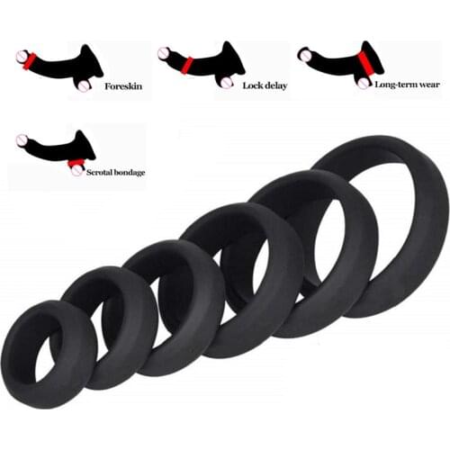 Sex Toys For Men Cock Ring Penis Enhance Erection Delay Ejaculation Cockring Foreskin Lock Semen Ring Sex Shop Intimate Goods