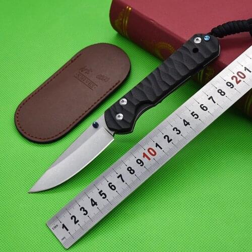 High Hardness D2 Steel Carbon Fiber + Titanium Alloy Handle Outdoor Survival EDC Multi-Function Foldable Sharp Camping Knives