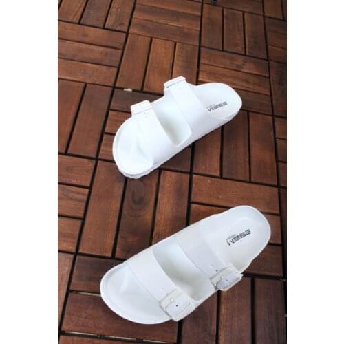 Esm Soft Sole Buckled Slippers
