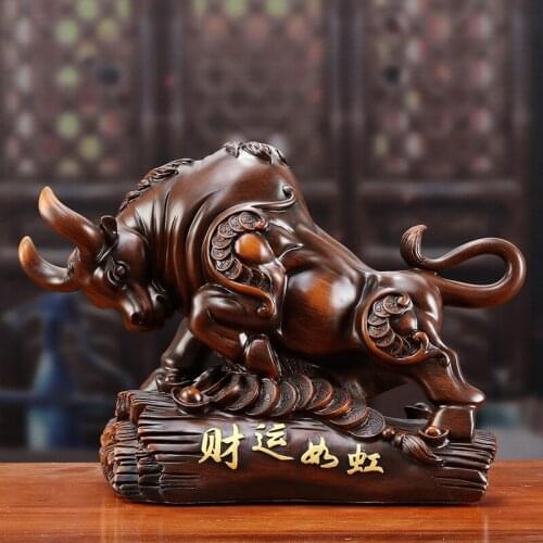 Cattle Decorations Taurus Resin Crafts Home Living Room Tv Cabinet Office Decoration