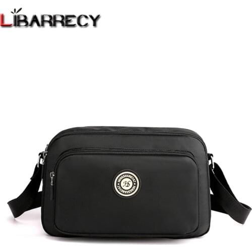 High Quality Nylon Multifunctional Ladies Messenger Bags New Solid Color Casual Women Shoulder Bag Travel Bags Mobile Phone Bag