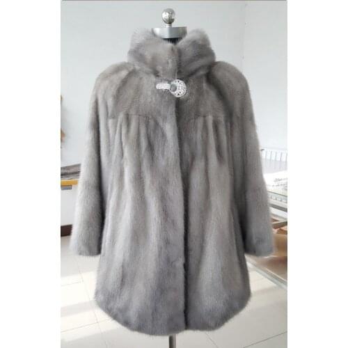 Women Water mink coat the whole mink fur new in the long section of Korean fashion