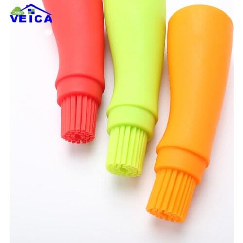 2020 New 1pc Silicone Non Stick Baking Brush Extruder Liquid Oil Pen Brush Bread Butter Brush Baking Pastry Utensil Safety Tools