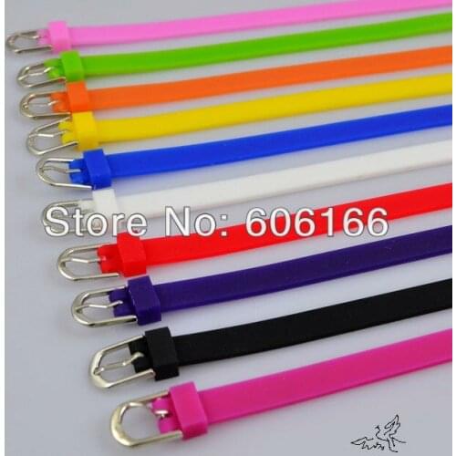 100pc/lot DIY Silicone Wristband Bracelet fit 8mm Slider Letters and Charms Fashion Jewelry