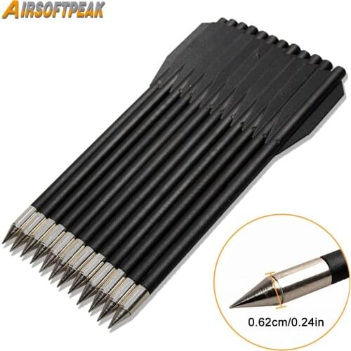 12Pcs/lot Hunting Arrow Archery Crossbow Bolt Hunting Shooting Arrow Steel Bow Target Tree Tactical Military Accessories 16cm