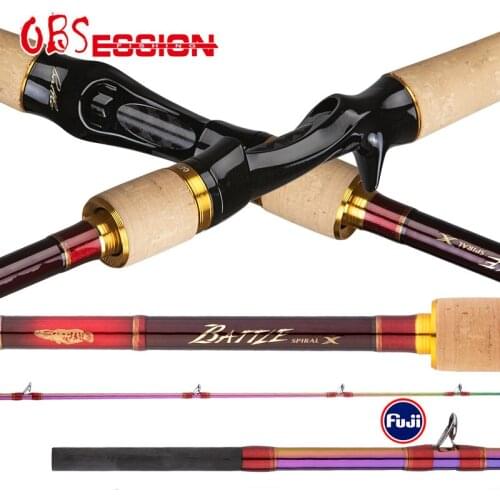 OBSESSION 2.1m 2.35m Japan Fuji Guide Ring 2 Sections Casting Fishing Rod Catfish Snakehead Freshwater Ultralight Travel Rods