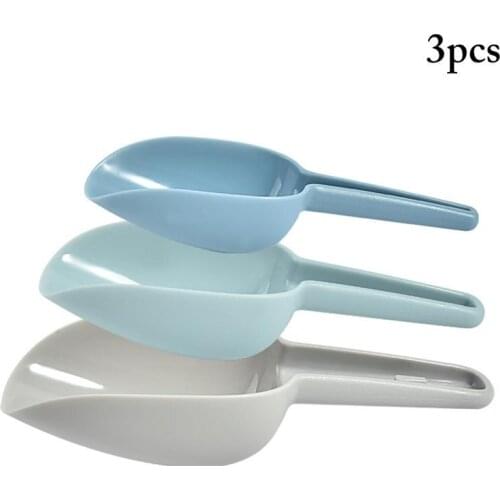 3Pcs/Set Plastic Kitchen Scoop Set multiColor Creative Ice Scoop Food Scoop For Flour Sugar Kitchen Tools Utensils