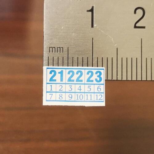 30000pcs 1.3x0.8cm Warranty sealing label sticker void if seal broken, with expired years and months, Item No. V13