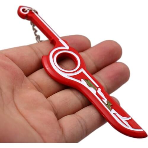 Game Xenoblade Chronicles MONADO Model Doll Weapon Keychain Key Chain Xenoblade Sword keyring Blade Pendant Toy