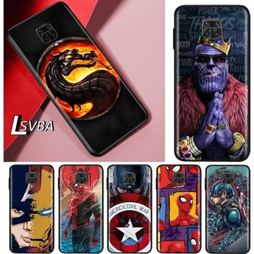 Cool hero muscle cute For Xiaomi Redmi Note 10S 10 9 9S 9T 8T 8 7 6 5 Pro Max 5A 4X 4 5G Soft Silicone Phone Case