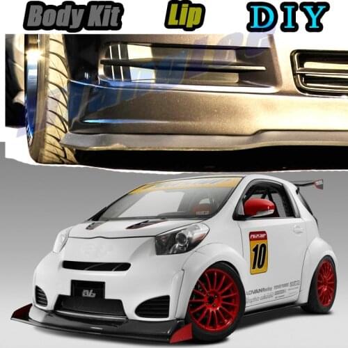 Car Bumper Lip Front Spoiler Skirt Deflector For TOYOTA iQ For Scion iQ For Aston Martin Cygnet Modified Body Kit Hella Flush