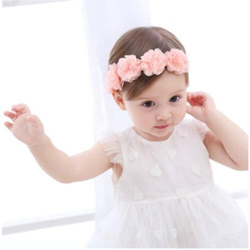 2018 korean hair band Cute Lace Flower Hair Band Headwear Kids Headband photographed photos children hair Accessories