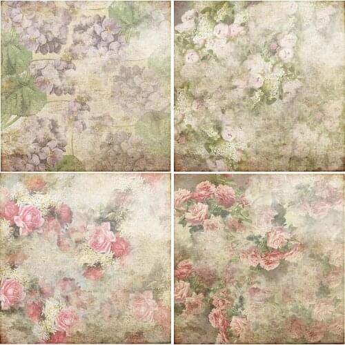 Avezano Photography Backgrounds Retro Flower Painting Classical Backdrops For Photo Studio Photocall Photozone Decor Wallpaper
