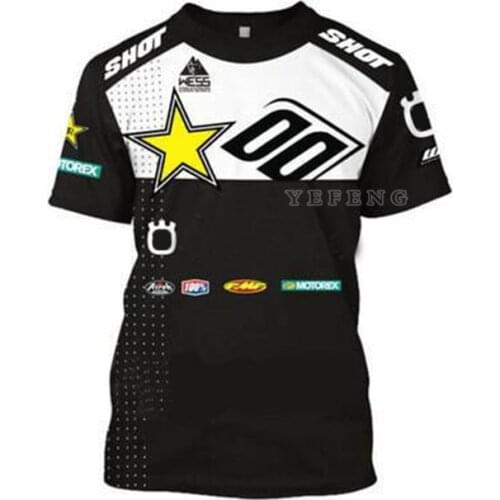 New Hot in Summer Motorcycle Mens Jersey Quick dry Moto GP Racing Car Fan Team Shirt Motocross ATV Motobike T-shirt