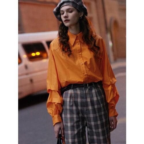 IRINACH336 Spring Summer 2021 Original Design New Arrivals Long Sleeve Shirt Women Blouse