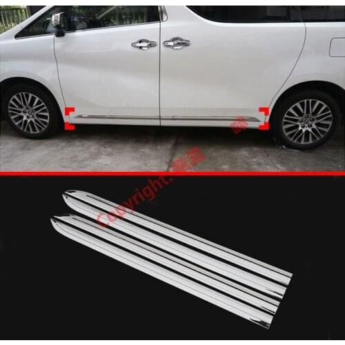 ABS Chrome Side Door Body Molding Moulding Trim For Toyota Alphard Vellfire AH30 2016 2017 2018 2019 2020