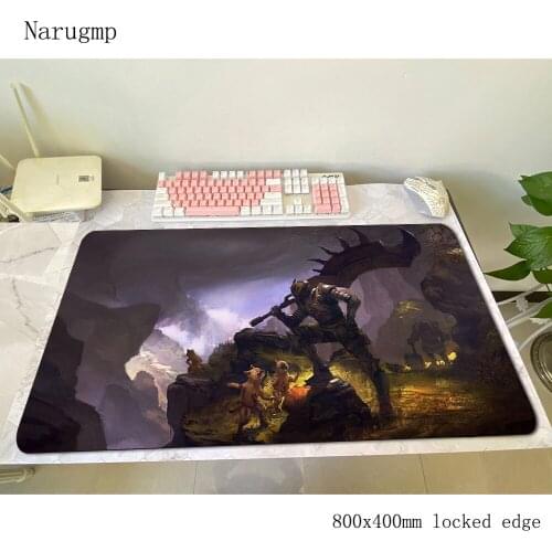 Monster Hunter padmouse 80x40cm gaming mousepad game Aestheticism mouse pad gamer computer desk best mat notbook mousemat pc