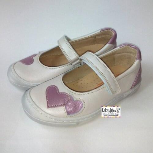 Leather goods in beige napa metal with velcro, of Andanines