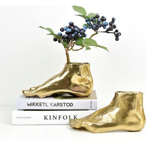 Creative Nordic Vase Foot Ornaments Home Decoration Crafts Fashion Modern Personality Flower