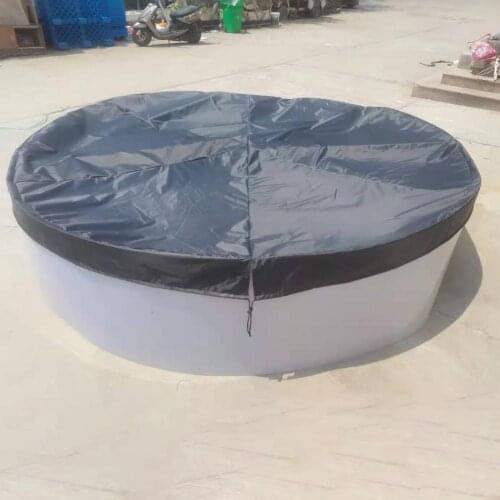 Round Foldable Swimming Pool Cover Heat Insulated Pool Cover Dustproof Swimming Pool Protector Solar Pool Cover 244/305/366CM