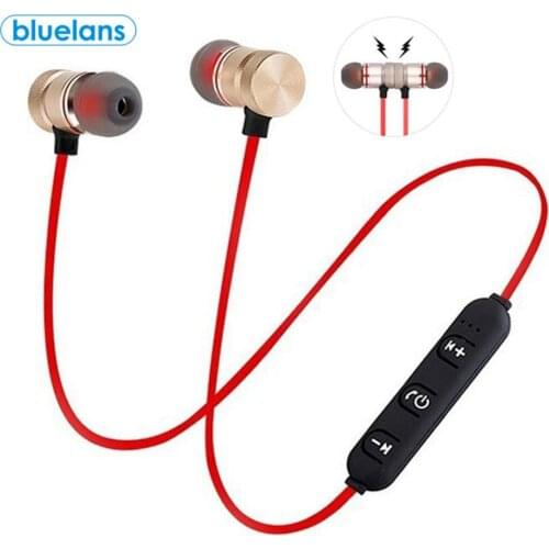 XT6 Magnetic Bluetooth Earphone HiFi Stereo In-Ear Wireless Sports Headphone Neckband Earbuds With Microphone for Android IOS