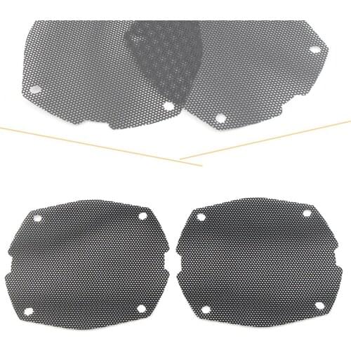 Motorcycle Black Thin Mesh Front Fairing Speaker Grilles Cover for Harley FLH 1998-2005 2006 2007 2008 2009 2010 2011 2012 2013