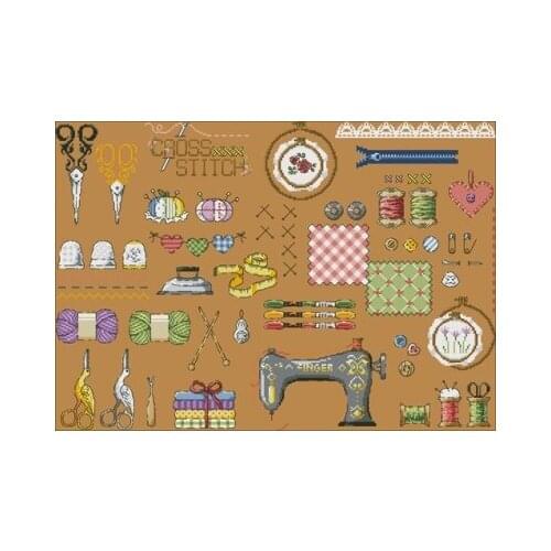 Cartoon-Sewing Crafts Counted Cross Stitch 11CT 14CT 18CT DIY Chinese Cross Stitch Kits Embroidery Needlework Sets