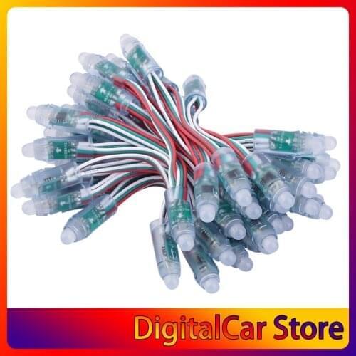 New 2017 NEW DC 5V 50PCS WS2811 RGB Full Color 12mm Pixels digital Addressable LED String Hot Selling