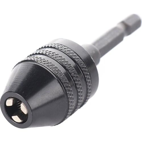 0.3-6.5mm Keyless Da Broca Chuck Fenda Drill Bit Chuck Clip Drill Keyless Chuck Plastic Sleeves Hex Shank Rod Adapter Machine