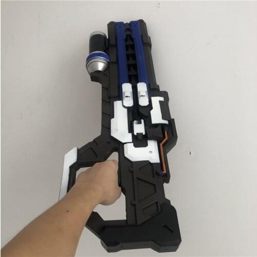 Hot Game OW About Soldier 76 Gun Cosplay PU Prop For Halloween Easter Blue Cool Battle Gun Men Male COS Heavy Use Wrist Rifle