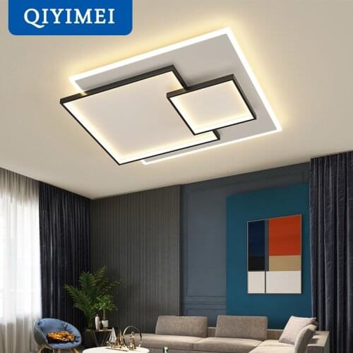 Rectangle LED Chandelier Lights For Room Living Room Bedroom Rotatable Dimmable Indoor Lighting Fixture Lamp Lighting Home Decor
