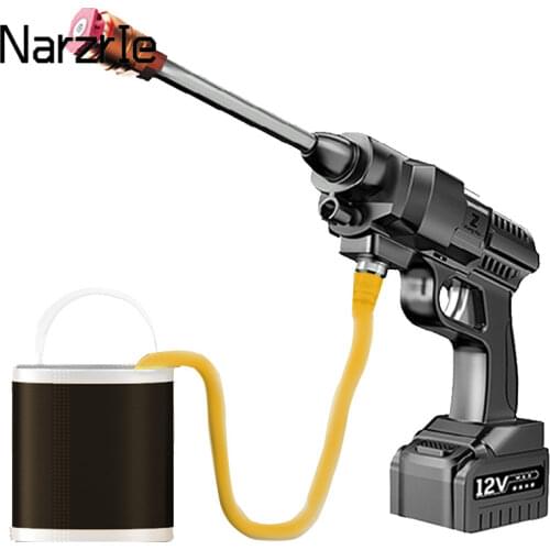 156W 12V Handheld High Pressure Car Washer Gun Wired/Wireless Auto Spray Powerful Car Washer Wash Machine Garden Water Jet