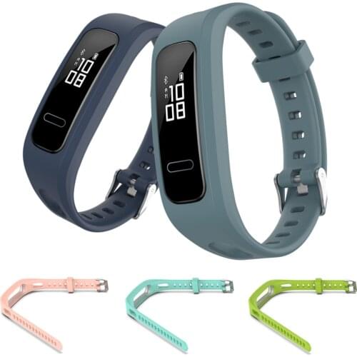 Silicone Soft Strap For Huawei Band 4e 3e Bracelet Replacement Sport Smart Watch Band For Honor Band 4 Running Version Wristband