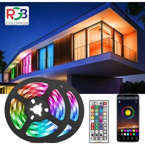 LED Strip Light RGB 5050 Flexible Ribbon fita led light strip RGB 5M 10M Tape Diode DC 12V+ Remote Control +Adapter