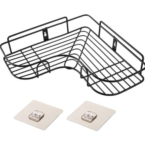 Triangular Wall Corner Rack Bathroom Kitchen Shower Caddy Shelf Organizer Punch Free Holder SUB Sale