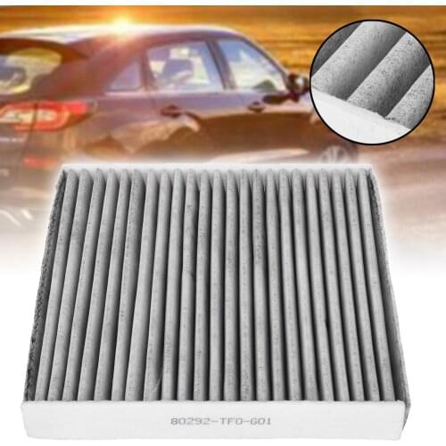For Honda 1pc Carbon Fiber Cabin Air Filter 80292-TF0-G01 CU21003 Universal For Civic HR-V Insight Fit CR-Z