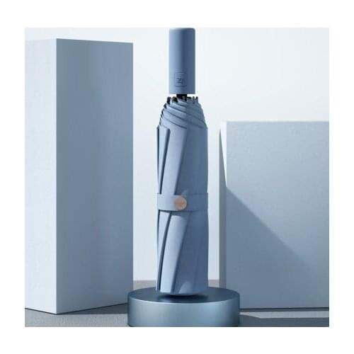 ZUODU Morandi Automatic Umbrella Men Women Windproof Storm Business Umbrella Rain Car Japanese Automatic Big Umbrella Strong U5B