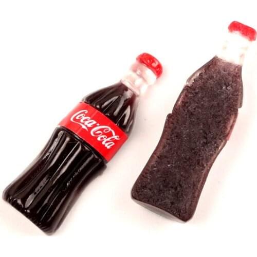 20Pcs Red Resin Cola Bottle Decoration Crafts Flatback Cabochon Kawaii DIY Embellishments For Scrapbooking Accessories