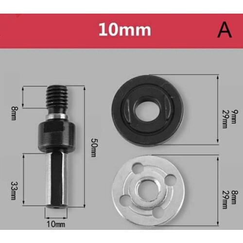5 Pcs/set 6mm/10mm Electric Drill Angle Grinder Connecting Rod For Cutting Disc Polishing Wheel Adapter