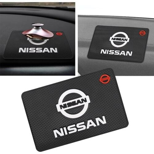 PVC Car Dashboard Anti-Slip Mat Auto Interior Accessories For Nissan Qashqai Juke Patrol X-Trail Rogue GTR Tiida Nismo Navara