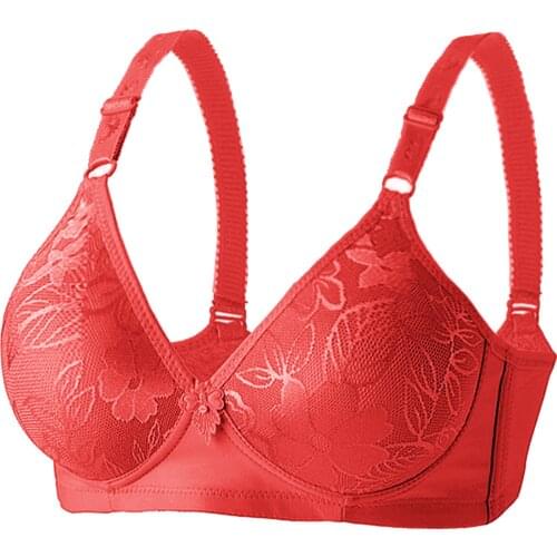 Sexy Women Wireless Bra Lace Breathable Semaless No Steel Ring Full Cup Large Size Underwear Pushup Bra Summer Brasieres Para