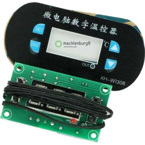 W1308 AC / DC 12V Digital Thermostat Temperature Alarm Controller Sensor Meter Blue LED