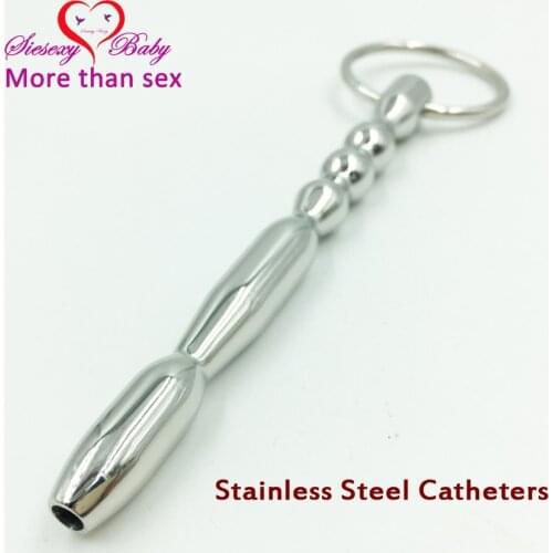 DA-018 120MM Hollow Urethral Dilators Stainless Steel Urethral Plug Penis Plug Urethra Sounds Tube Stretching Sex Toys for Men