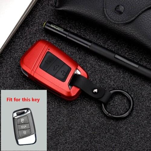 For VW Volkswagen Golf Skoda Superb Magotan Passat B8 A7 New Silicon Carbon Fiber ABS Matte Car Smart Remote Key Cover Case