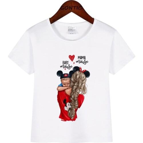 Super Mom Print Boys Girls T Shirt Mother and Baby Love T-shirt Children Kids Clothes Toddler Tshirt Camiseta Summer Clothes