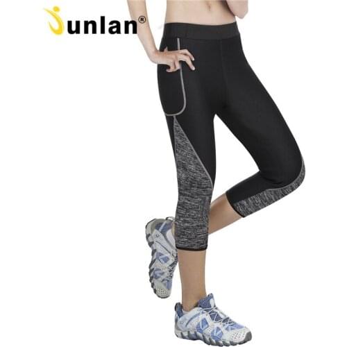 Junlan Women Shaping Cropped Trousers Tummy Slimming Waist Trainer Shorts Thigh Body Control Shapewear Pants for Weight Loss
