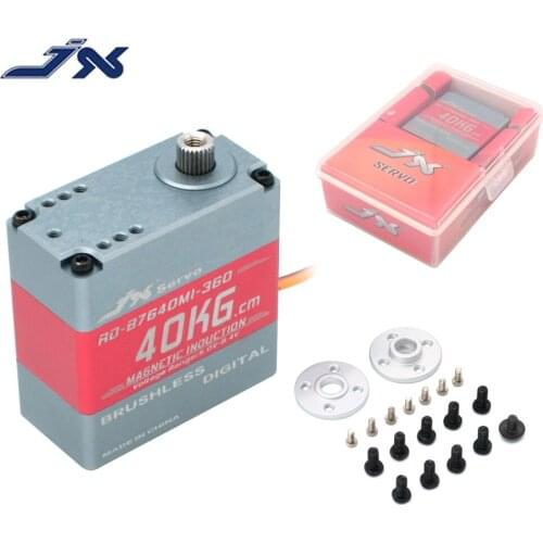 RC Servo,JX Servo RD-B7640MI 40kg 8.4V 360 degree brushless servo full CNC Aluminium Hulls For RC Robot/RC Model